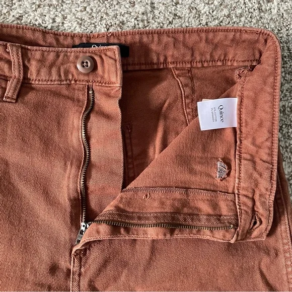 Quince Rust Crop Straight leg pants size 30 - Picture 4 of 11